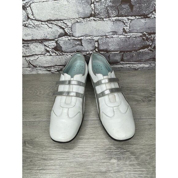 Mephisto Cool Air White Leather Strap Driving Loafers Shoes Women Sz 10M US/41EU - Picture 12 of 16